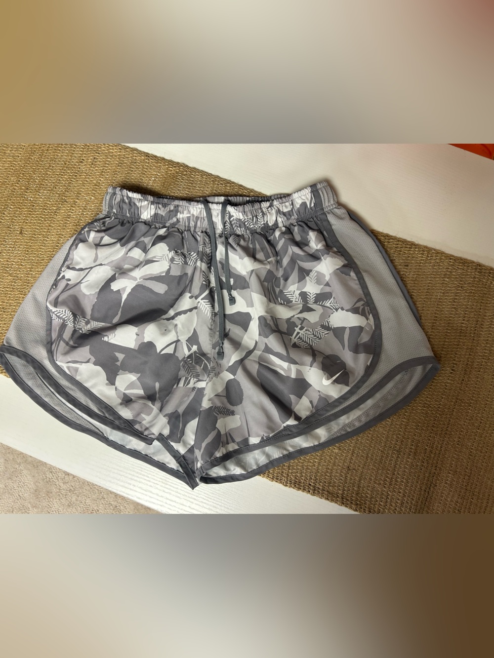 Nike Women’s Gray Camo Athletic Shorts
